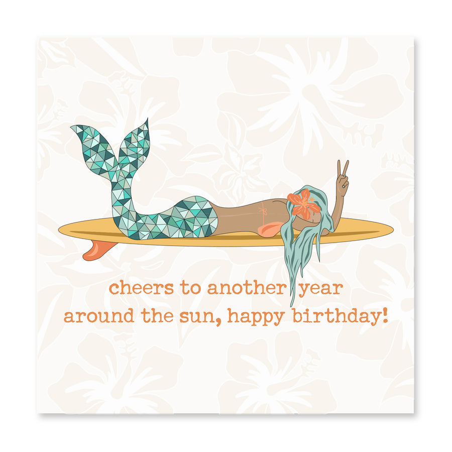 Cheers To Another Year Around The Sun | Birthday Card