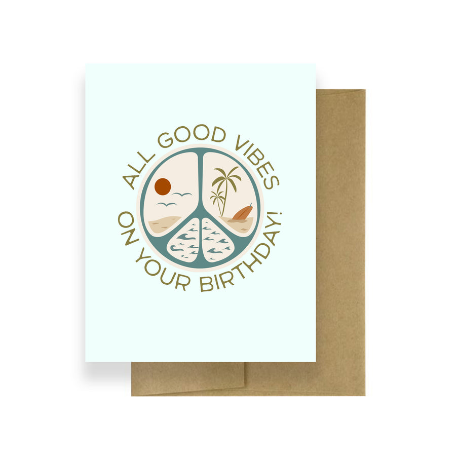 All Good Vibes On Your Birthday! | Birthday Card