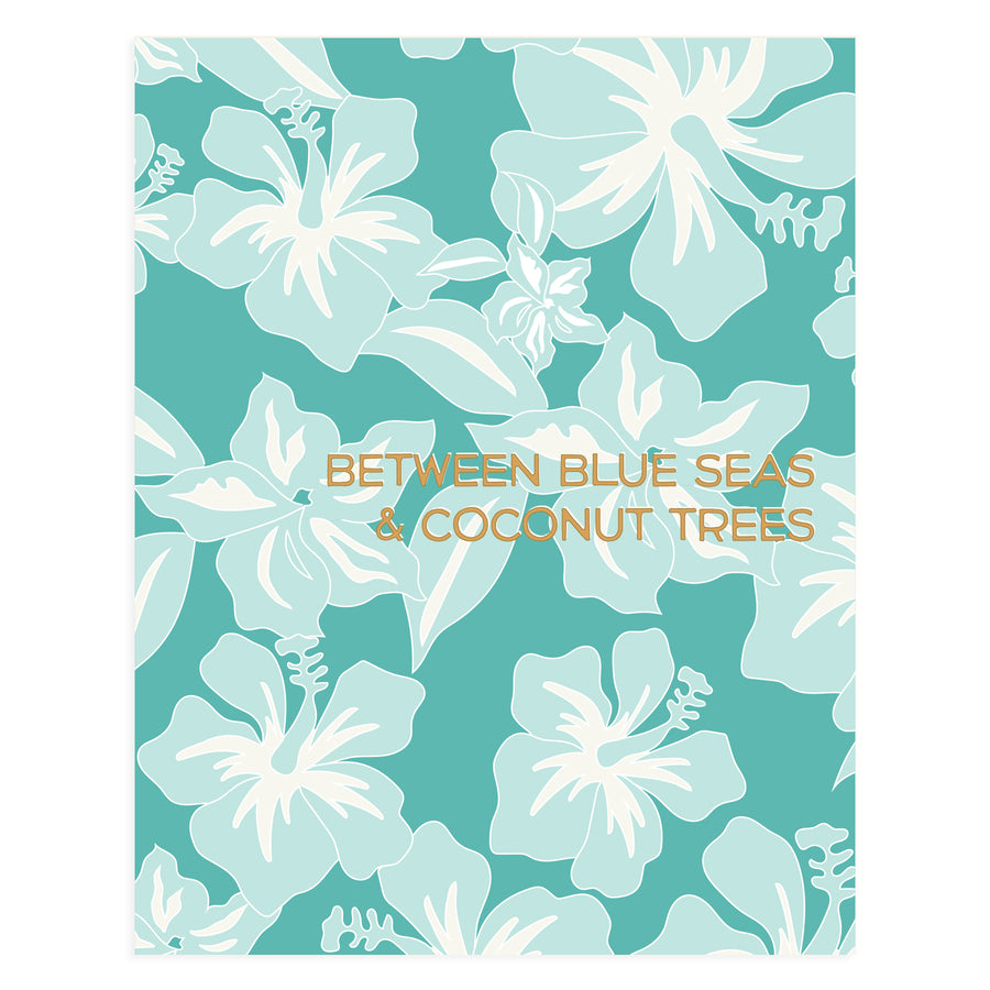 11x14 Between Blue Seas Art Print