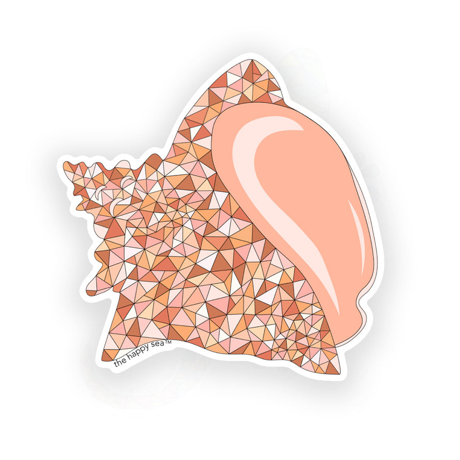 3" Conch Shell Vinyl Sticker
