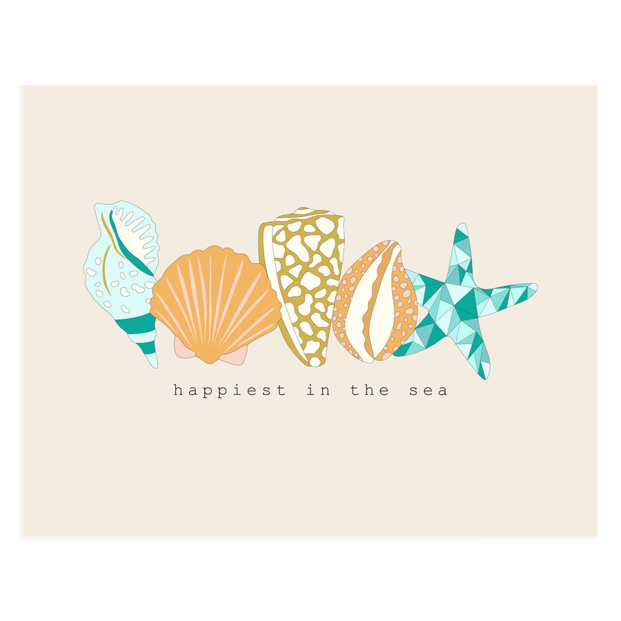 Happiest In The Sea, 11x14 Art Print