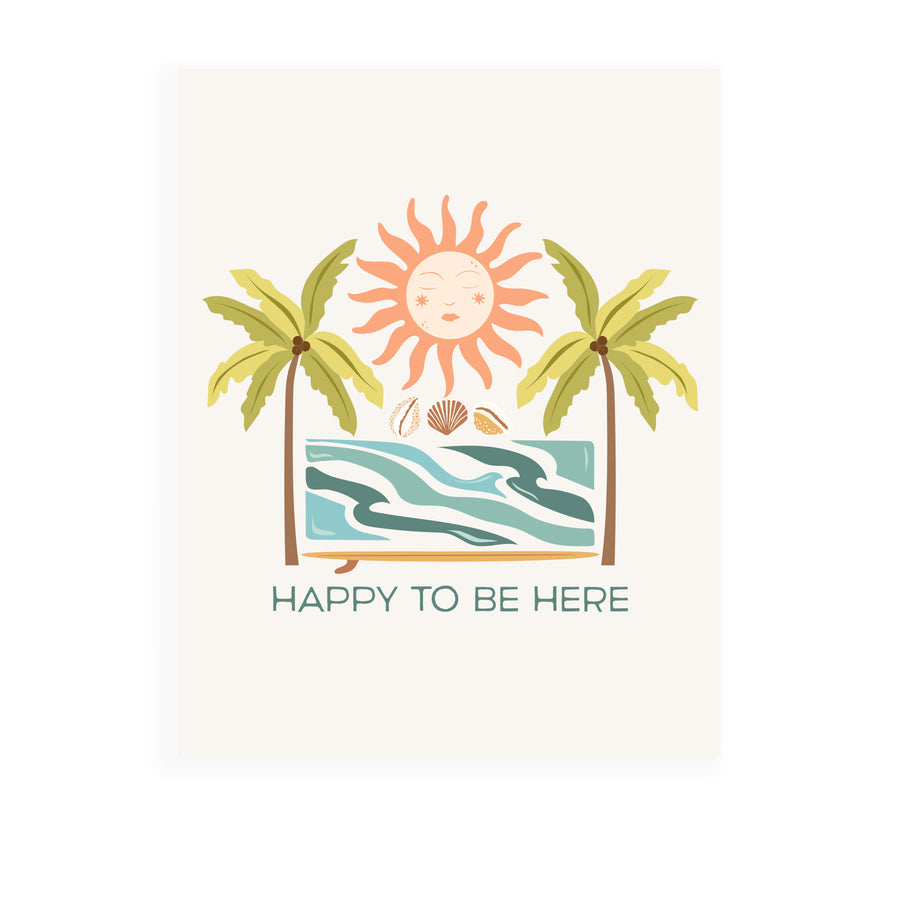 11x14 Happy To Be Here Art Print