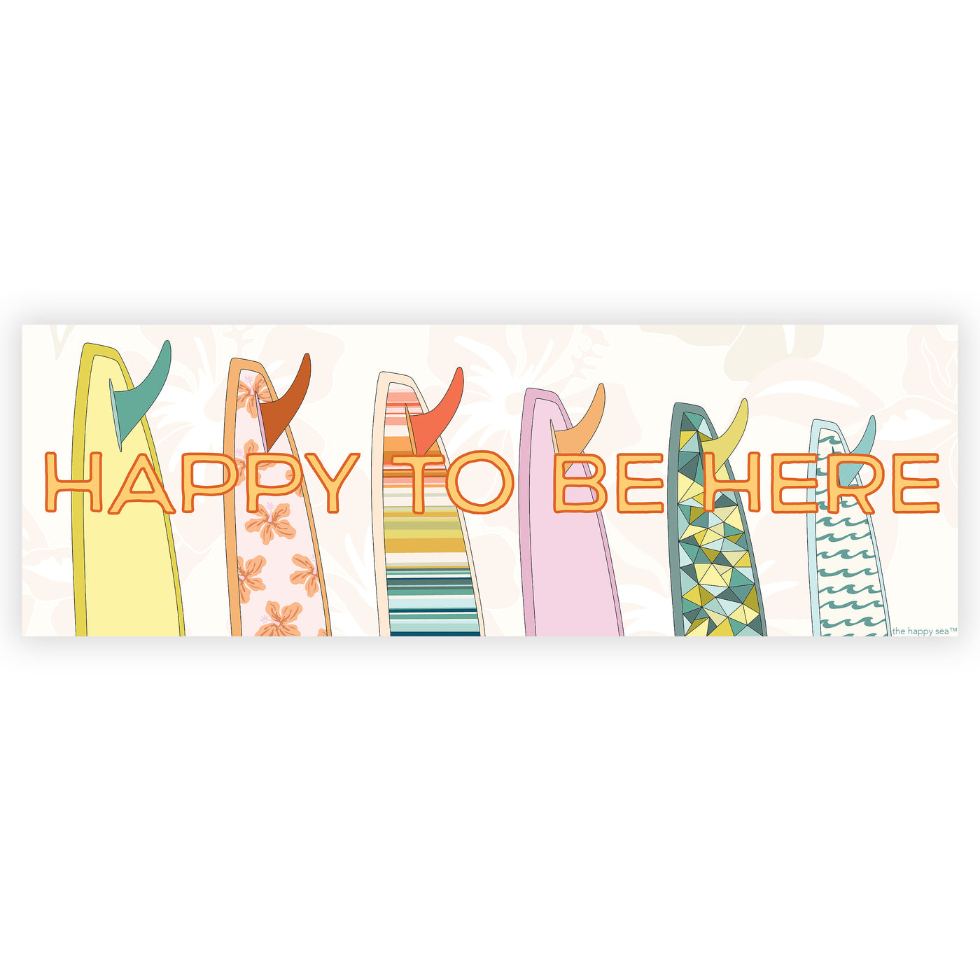 Happy To Be Here Bumper Sticker