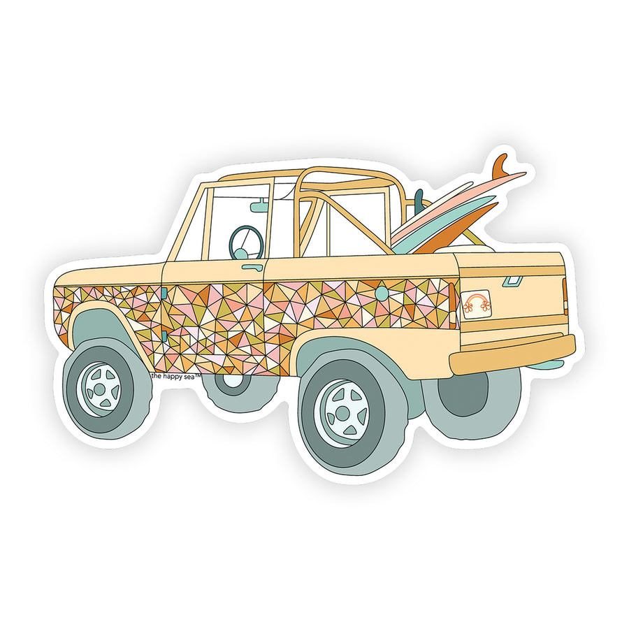 4" Retro Bronco Vinyl Sticker