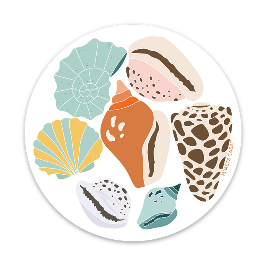 3.5" Seashells Vinyl Sticker