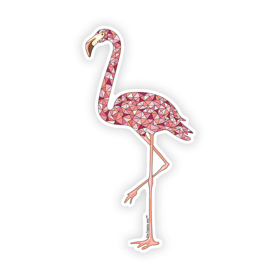 4" Single Flamingo Vinyl Sticker