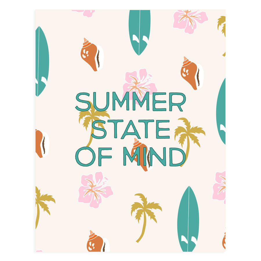 11x14 Summer State Of Mind Art Print