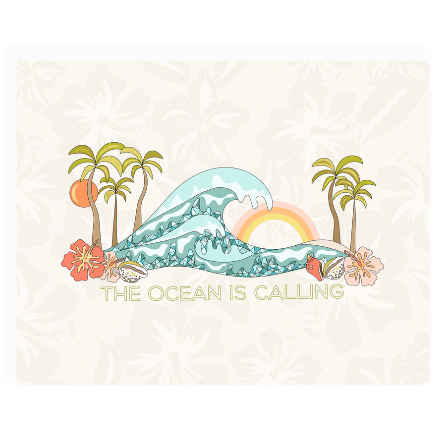 The Ocean Is Calling, 11x14 Art Print