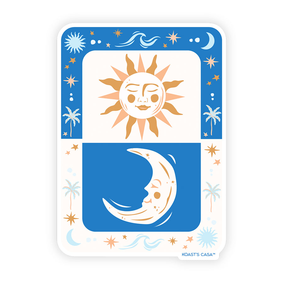 3.5" The Sun & The Moon Vinyl Sticker