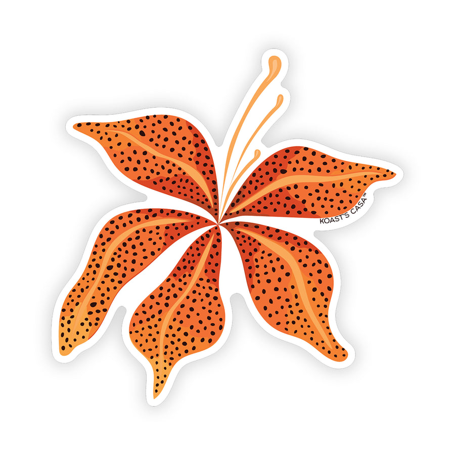 3.25" Tiger Lily Vinyl Sticker