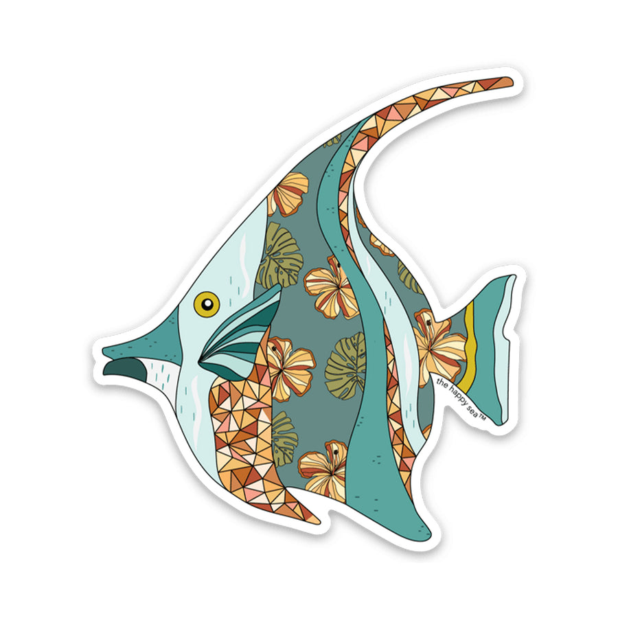 3" Tropical Fish Vinyl Sticker