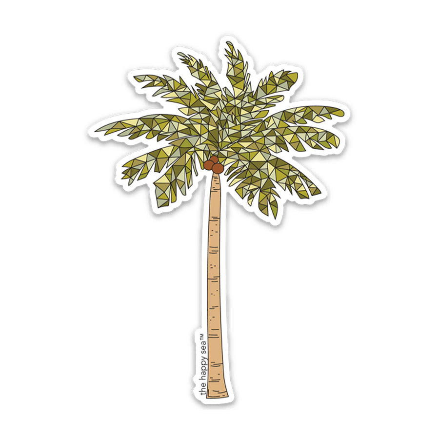 4" Canary Palm Vinyl Sticker