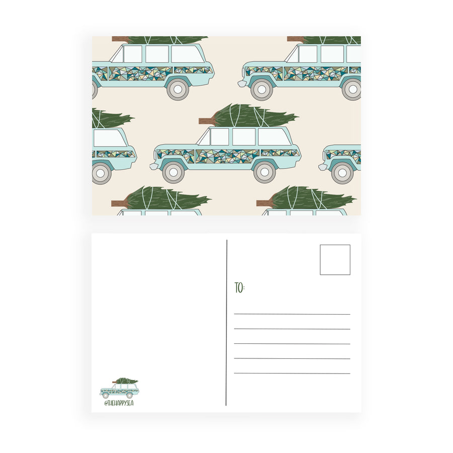 Christmas Woody Postcard