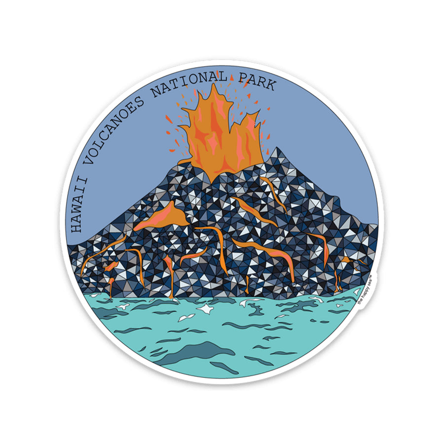 4" Hawaii Volcanoes National Park Vinyl Sticker