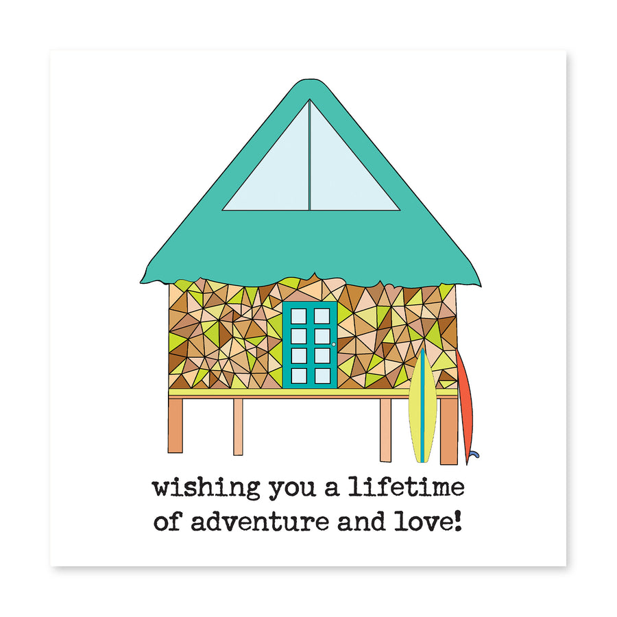 Wishing You A Lifetime Of Adventure & Love! | Wedding Card