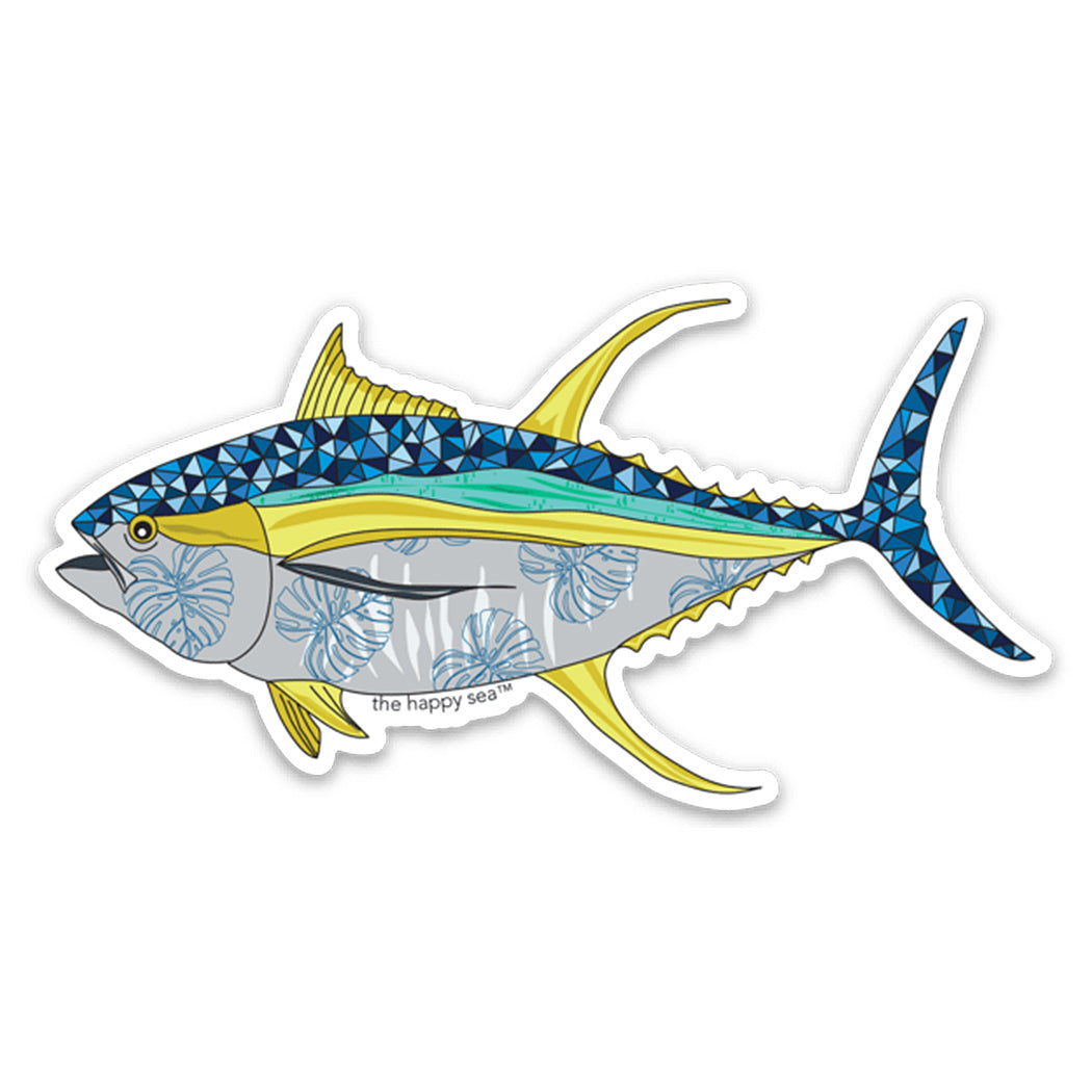 3.5" Yellowfin Tuna Vinyl Sticker