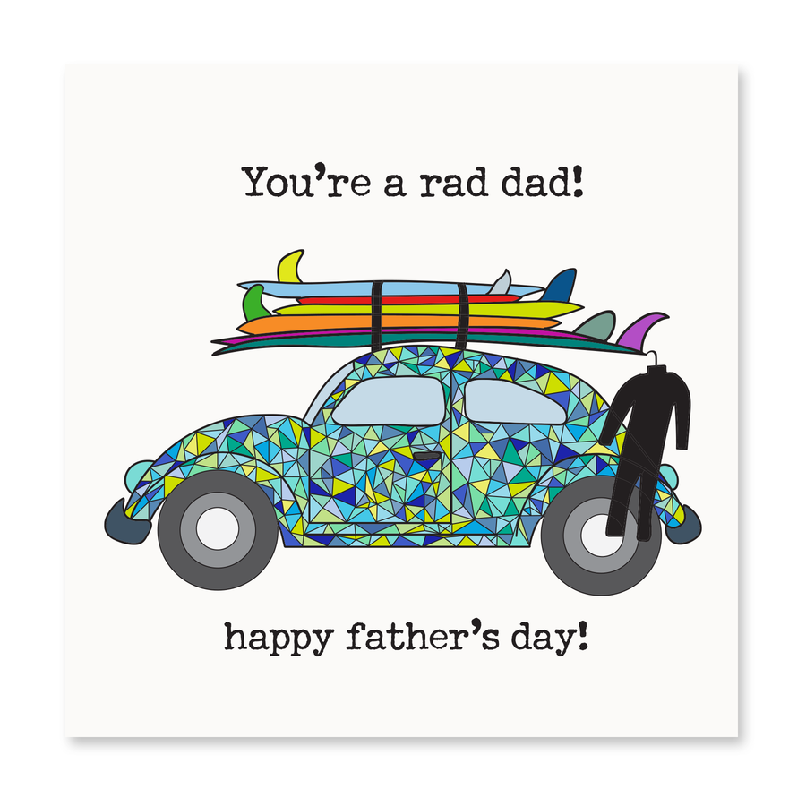 You're A Rad Dad! Father's Day Card
