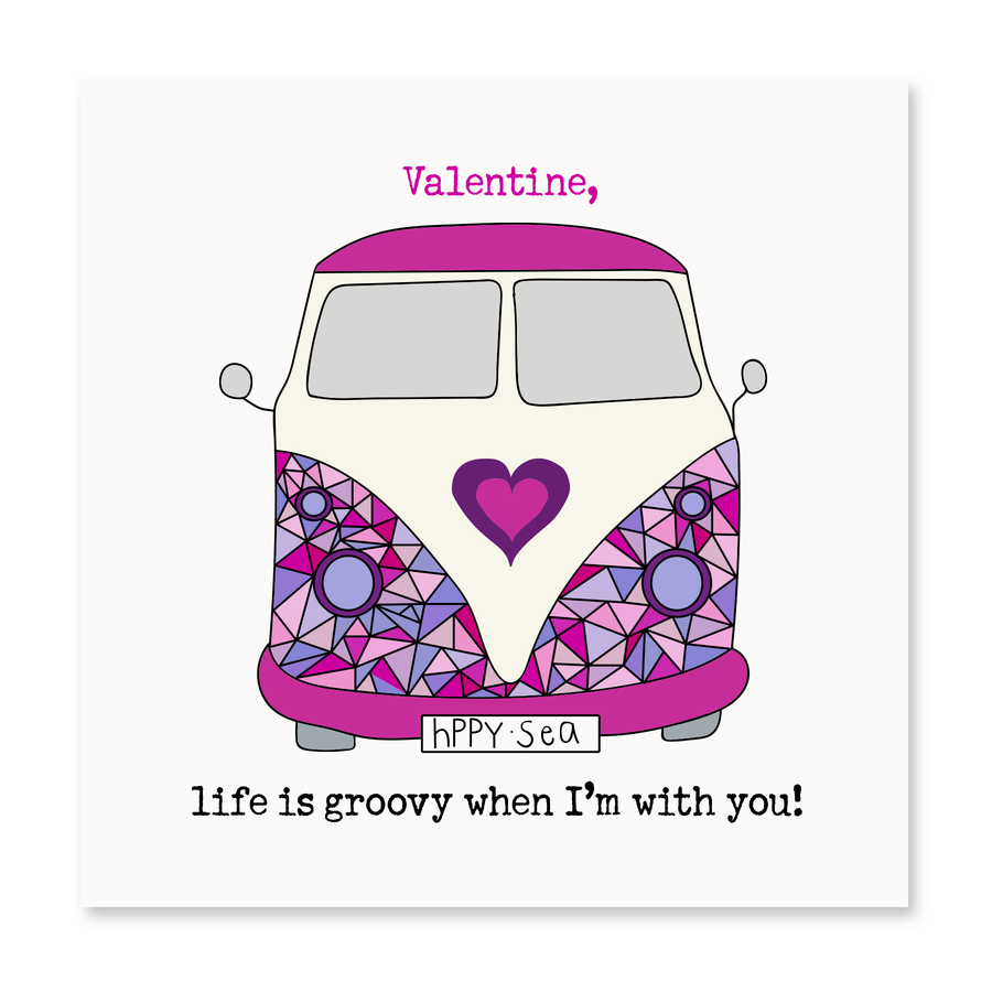 Life is Groovy When I'm With You | Valentine's Day Card