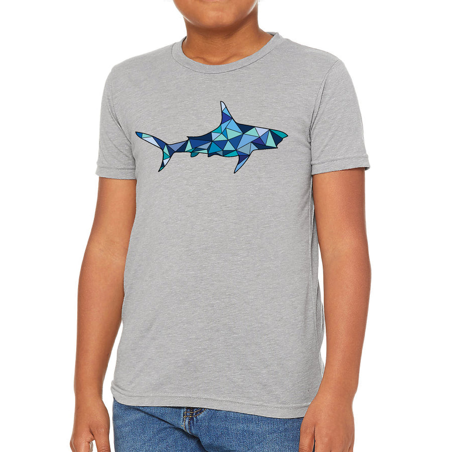 Youth Gray Shark Tee