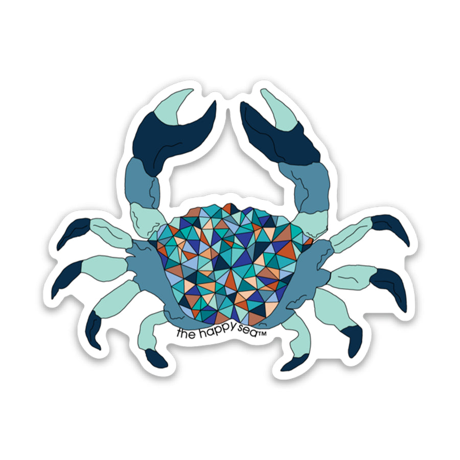3" Crab Vinyl Sticker