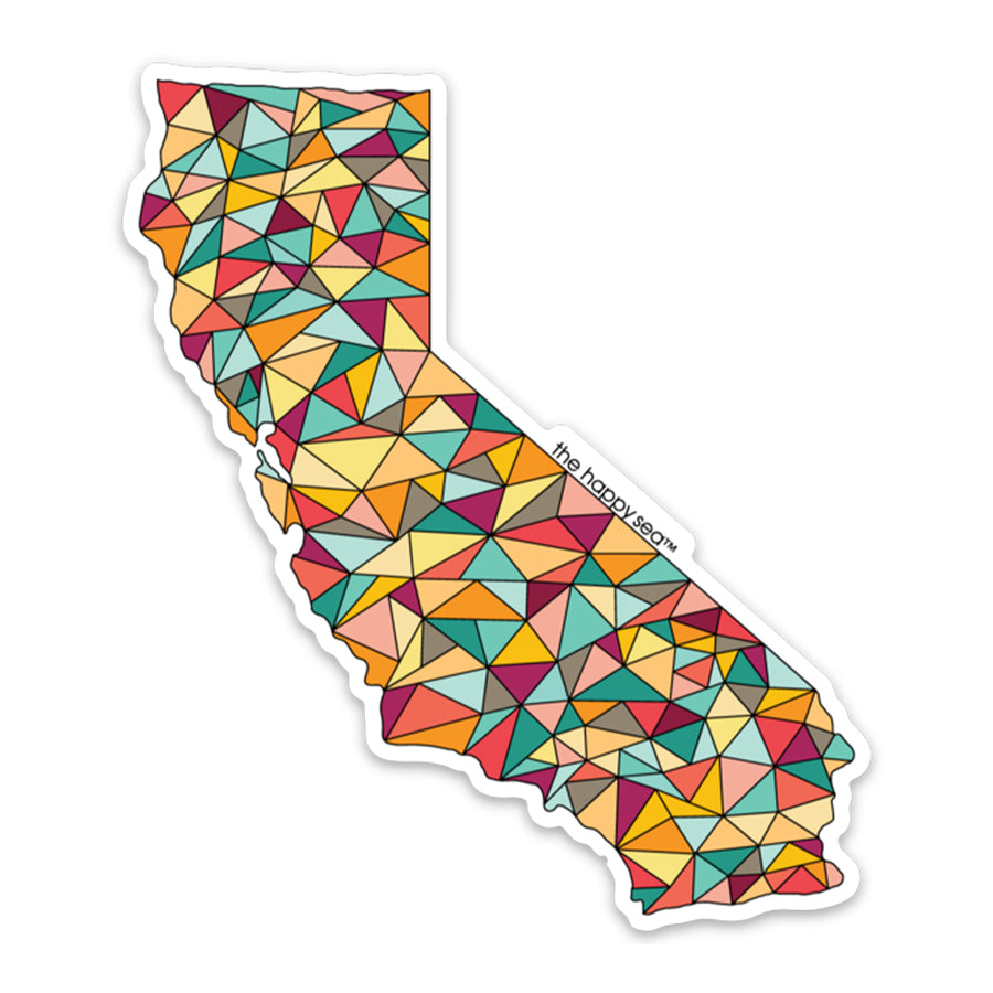 4" California Vinyl Sticker