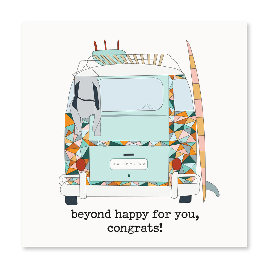 Beyond Happy For You, Congrats! | Congratulations Card