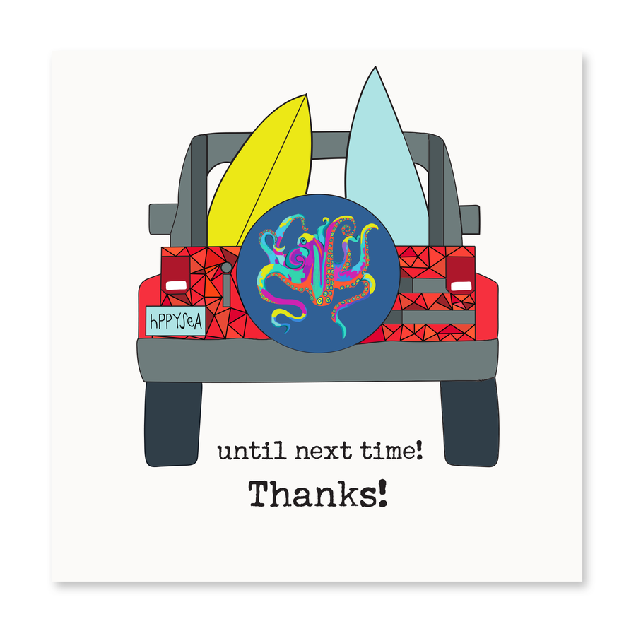 Until Next Time, Thanks! | Thank You Card