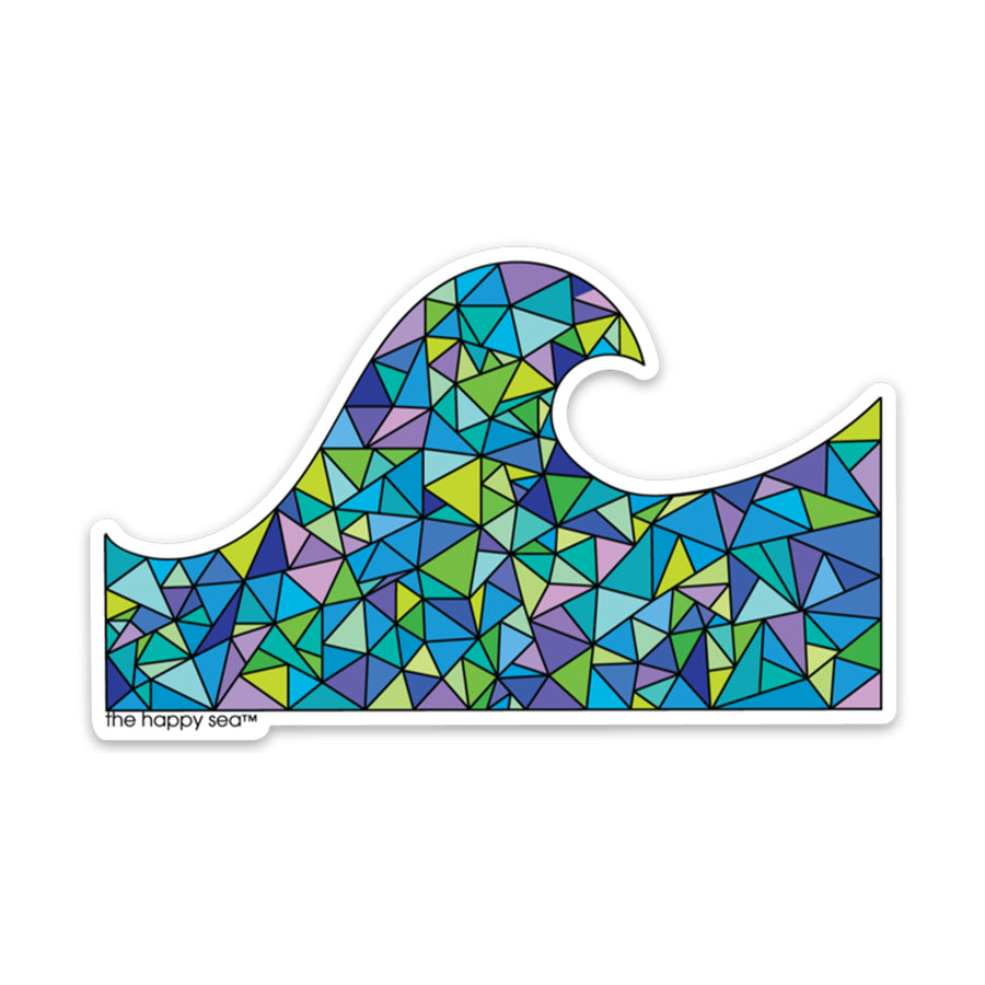 4" Wave Vinyl Sticker