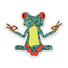 3" Yoga Frog Vinyl Sticker
