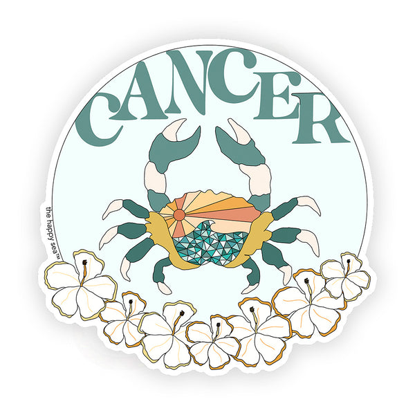 The Happy Sea UV Protected, Weather Resistant Vinyl Sticker