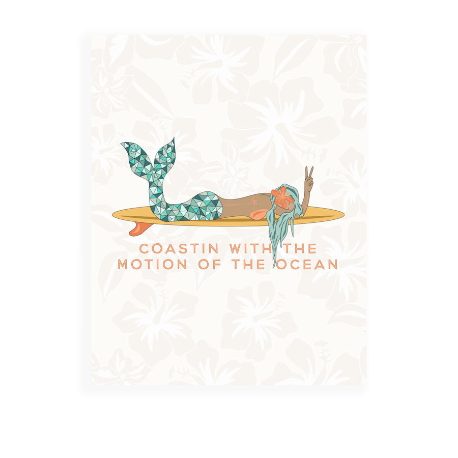 Coastin With The Motion Of The Ocean, 11x14 Art Print
