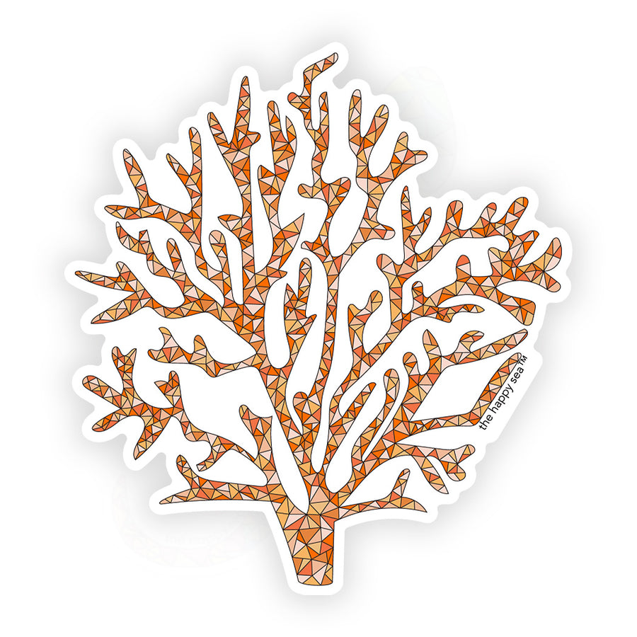 3.5" Coral Vinyl Sticker
