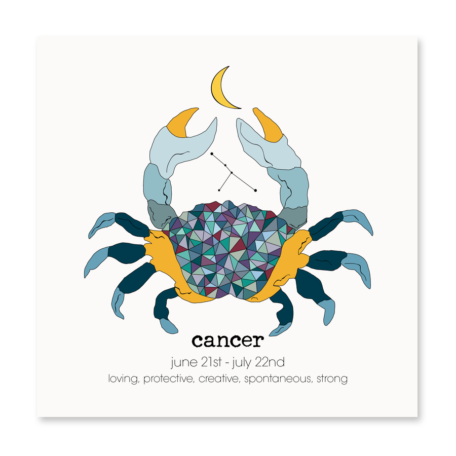 Cancer Zodiac Card | Birthday Card