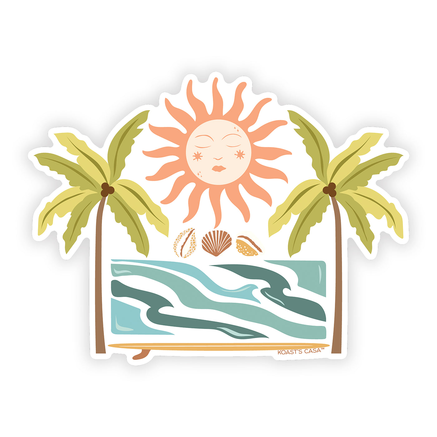 4" Happy To Be Here Vinyl Sticker