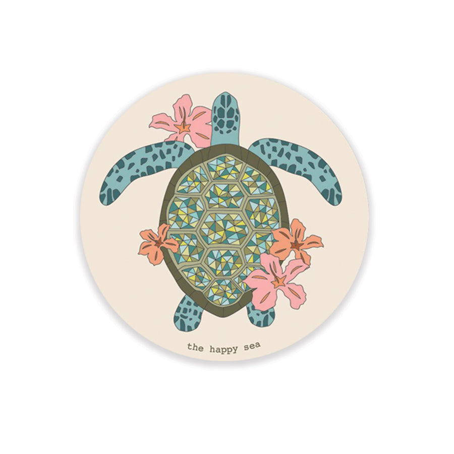 2.5" Hibiscus Turtle Magnet