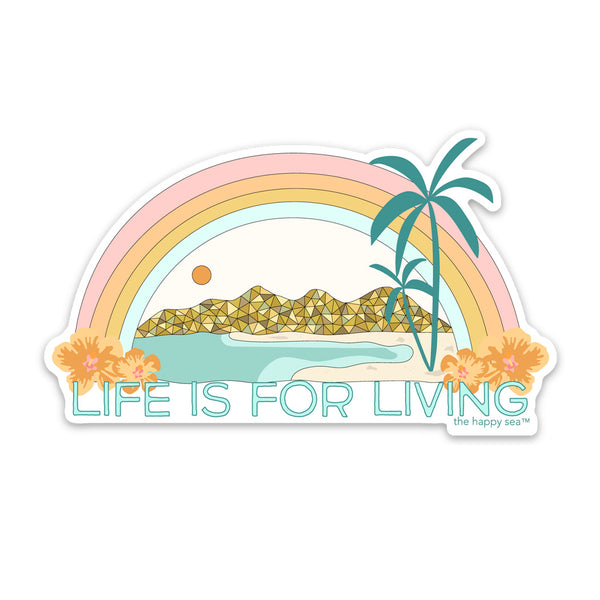 The Happy Sea UV Protected, Weather Resistant Vinyl Sticker