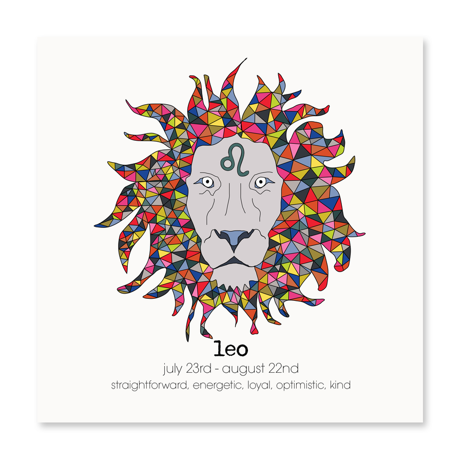 Leo Zodiac Card | Birthday Card