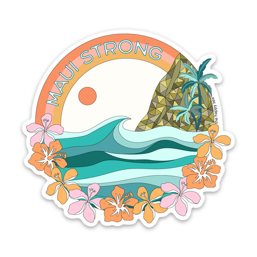 3.5" Maui Strong - @ Pretzels In Paradise Vinyl Sticker