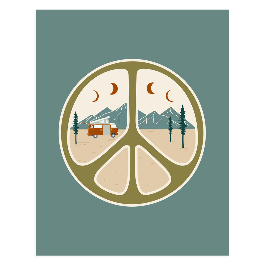 11x14 Mountain Peace Art Print