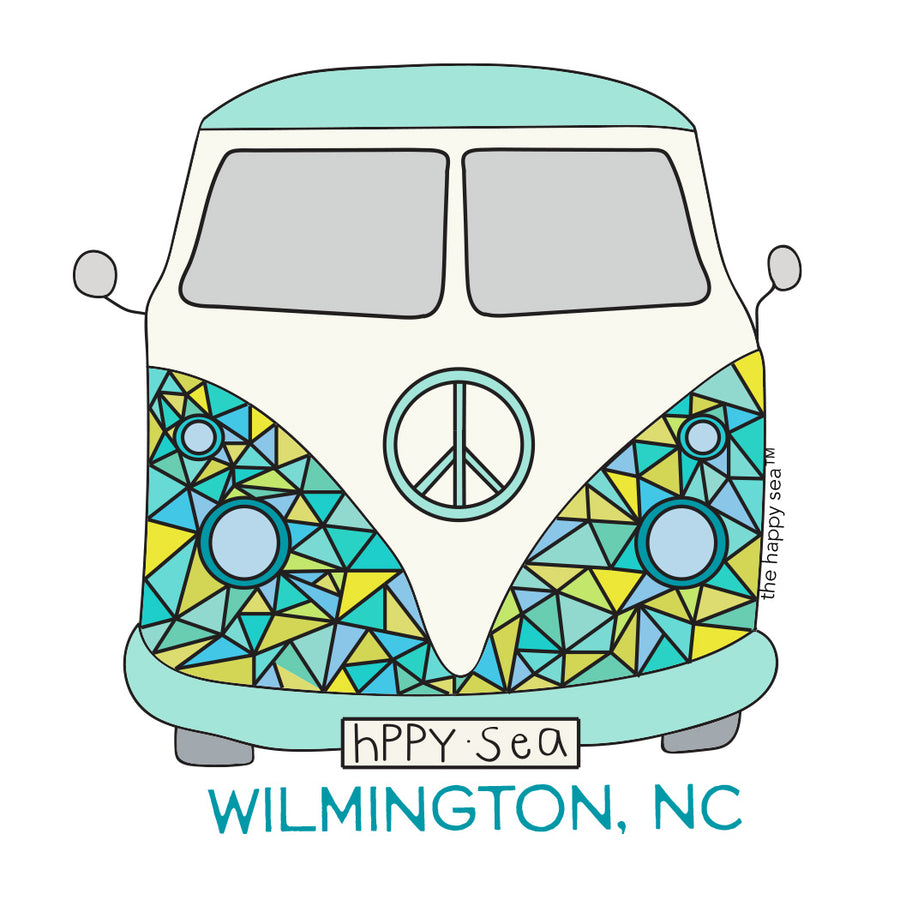 WHOLESALE ONLY - Custom 4" Peace Van Sticker
