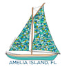 WHOLESALE ONLY - Custom 4" Sailboat Sticker