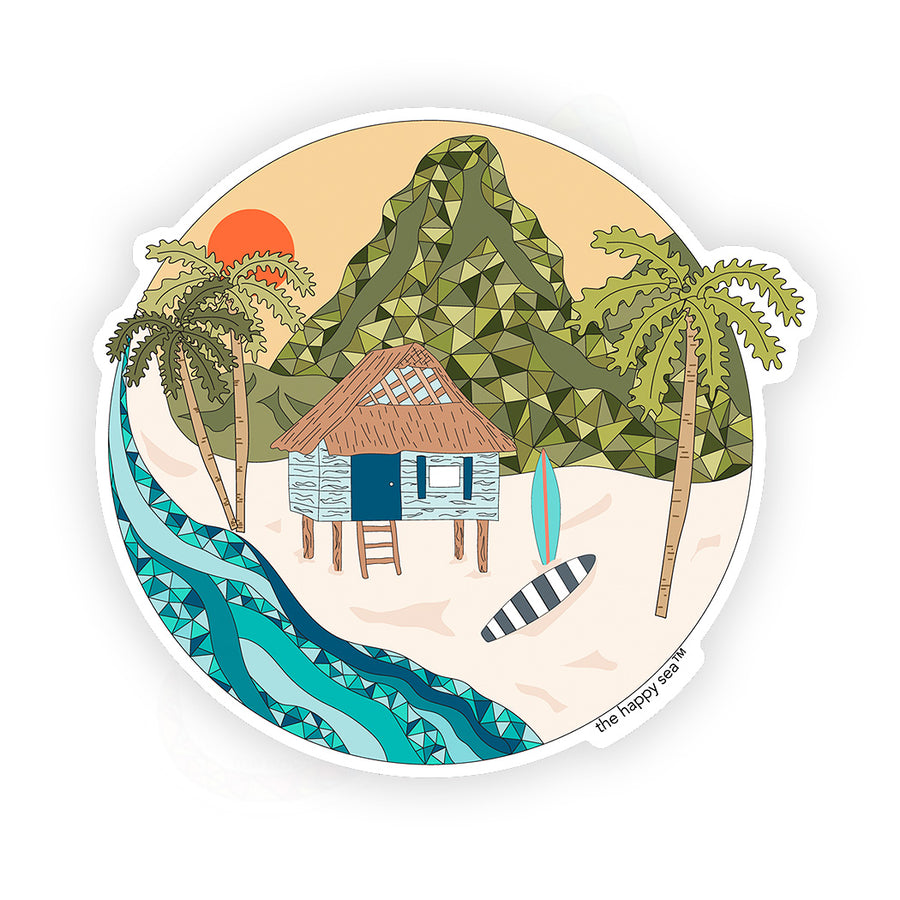 3.5" Stay Awhile Vinyl Sticker