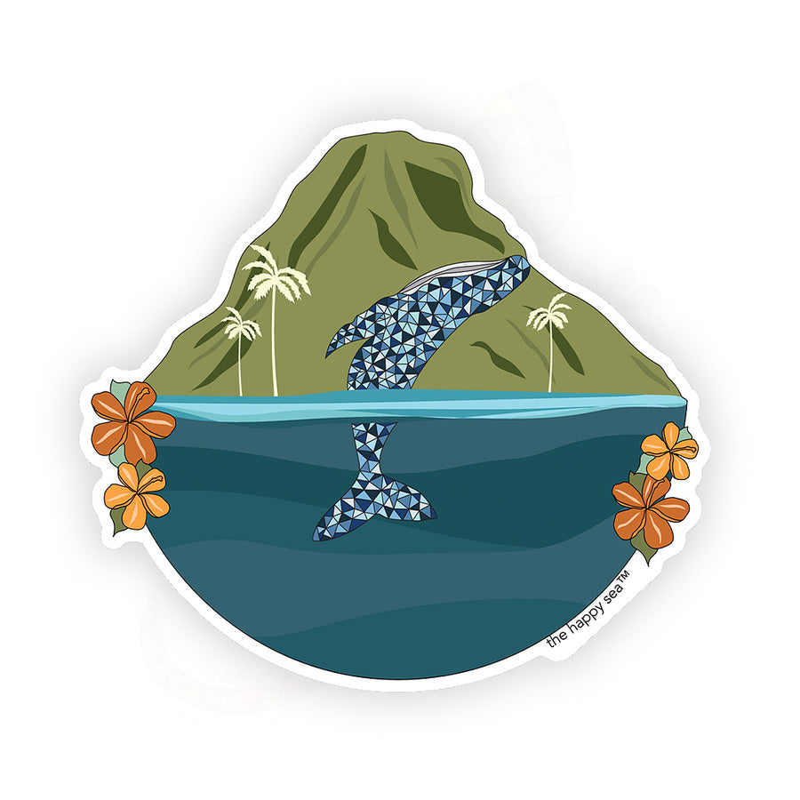 3.5" Humpback Breach Vinyl Sticker