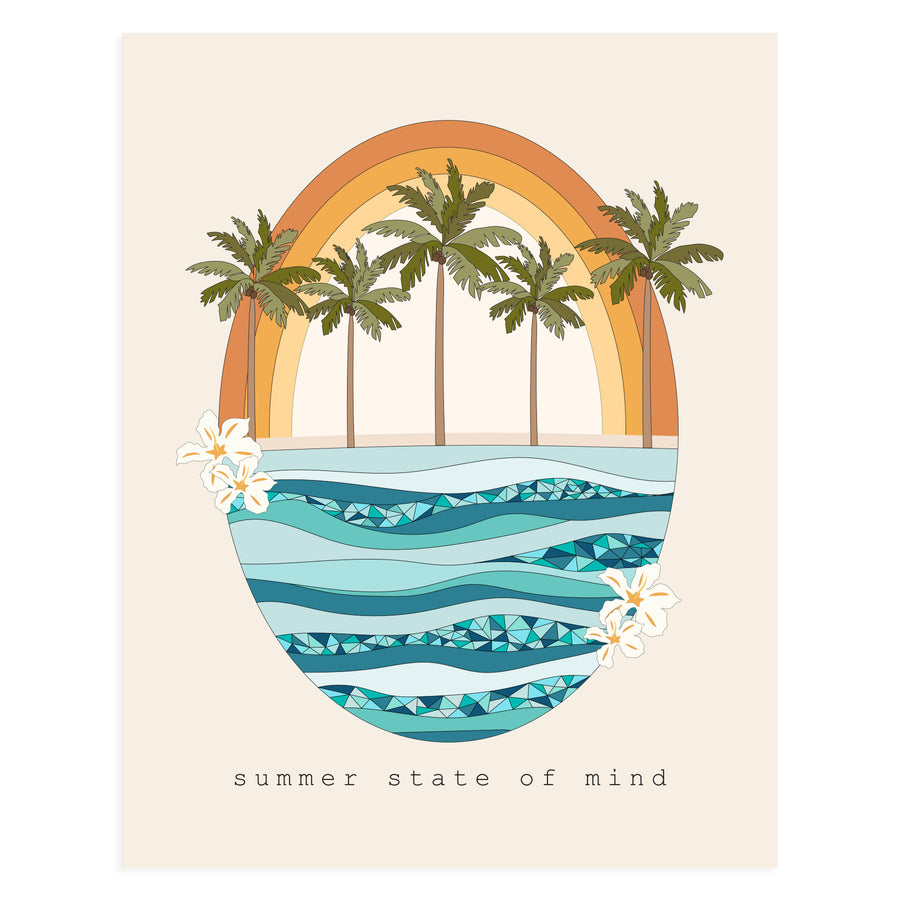 Summer State Of Mind, 11x14 Art Print