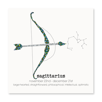 Sagittarius Zodiac Card