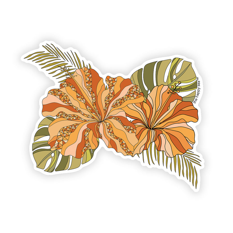 4" To The Tropics Vinyl Sticker