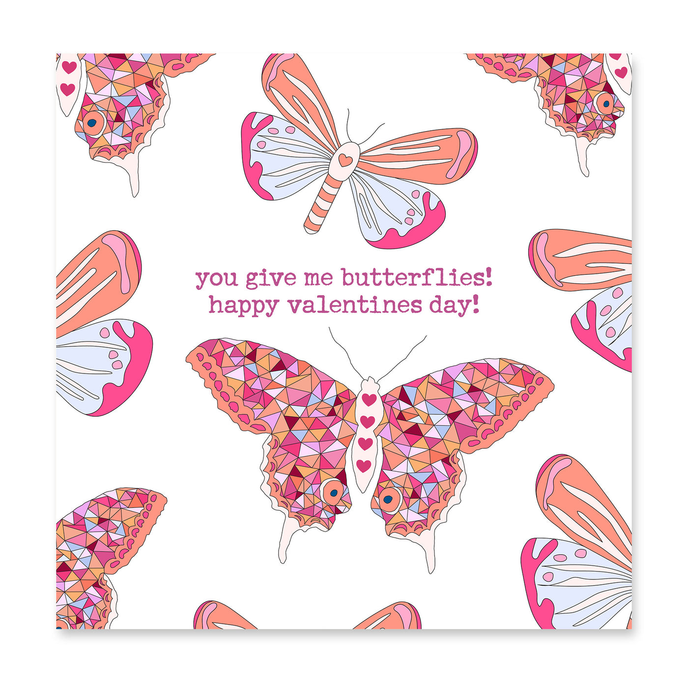 You Give Me Butterflies! | Valentines Day Card