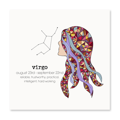 Virgo Zodiac Card