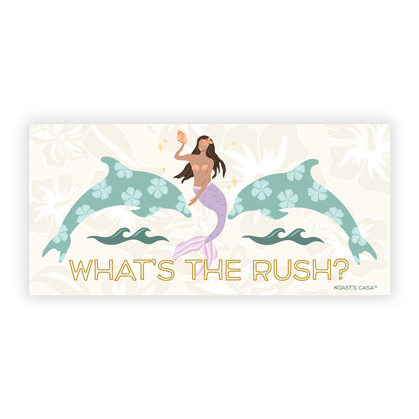 4" What's The Rush? Vinyl Sticker