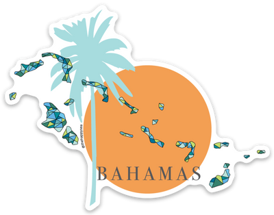 4" We Stand With The Bahamas Vinyl Sticker